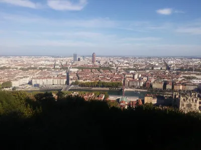 The Basilica of Notre-Dame de Fourvière, Jardin botanique, and the city of Lyon — photo 1